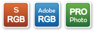 sRGB, AdobeRGB and ProPhoto color space management